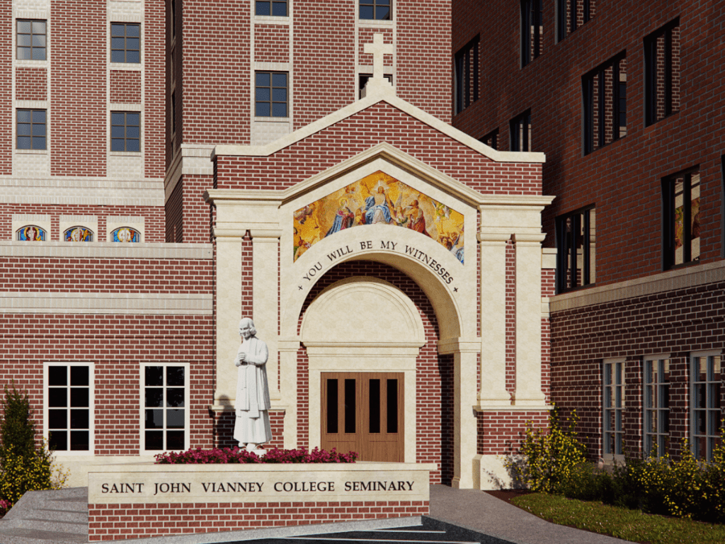 new saint john vianney college seminary building main entrance